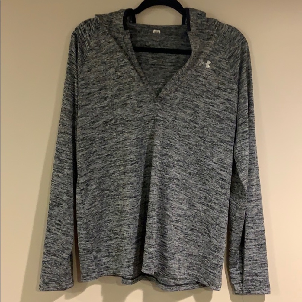 Hooded Under Armour Long Sleeve Shirt- XL